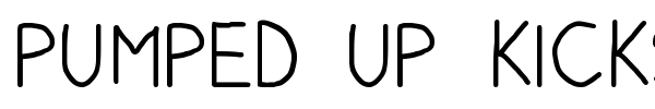 Pumped Up Kicks font preview
